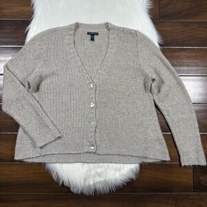 Eileen Fisher Women's‎ Size Large Mohair Alpaca Blend Button Cardigan Sweater